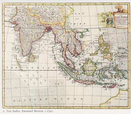 Plate 5 East Indies, Emanuel Bowen, c. 1747
