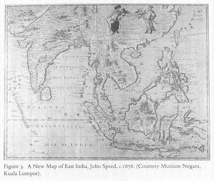 Figure 3 A New Map of East India, John Speed, c 1676