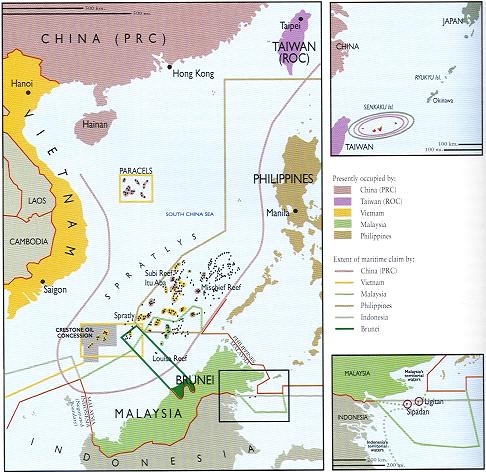 ϺȨͼTerritorial Claims of Spratly Islands - Outline